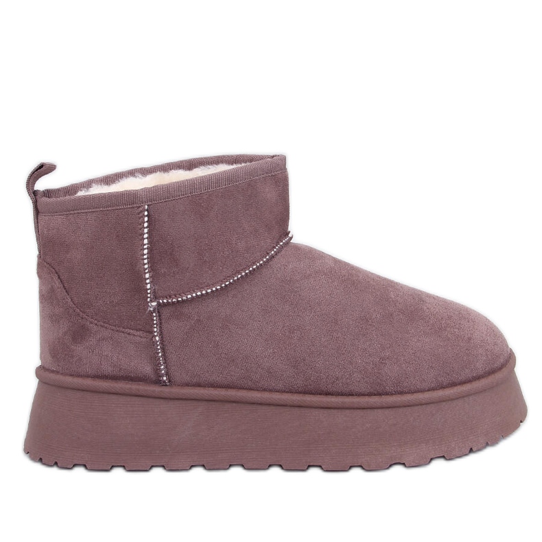 Rodmans Chaussures plates-formes courtes kaki beige