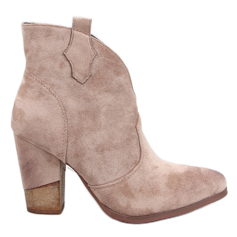 Sonett Santiags à talons hauts kaki beige