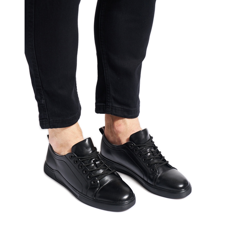 Chaussures de sport noires pour hommes le noir Chaussures de sport noires pour hommes le noir