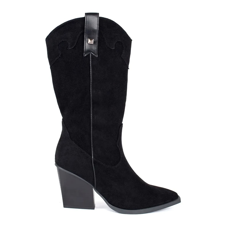 Seastar Santiags femme en daim noir le noir