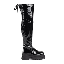 Seastar Mousquetaires brevetés noirs sur une plate-forme