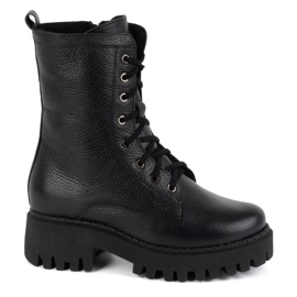 Olivier Bottes cuir femme isolées 401BB pois noirs
