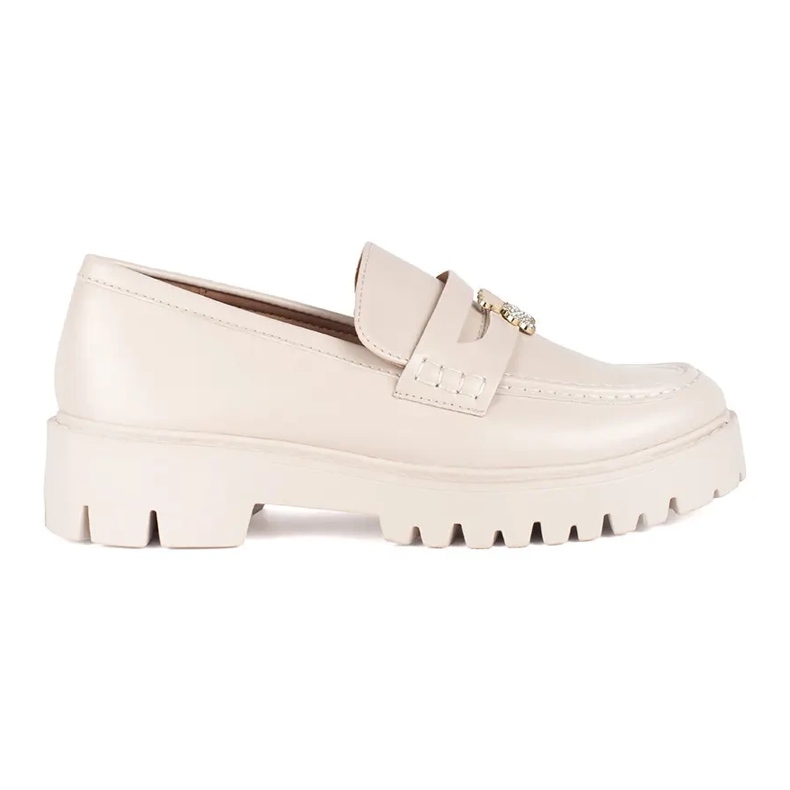 Seastar Mocassins beiges pour femmes sur la plateforme