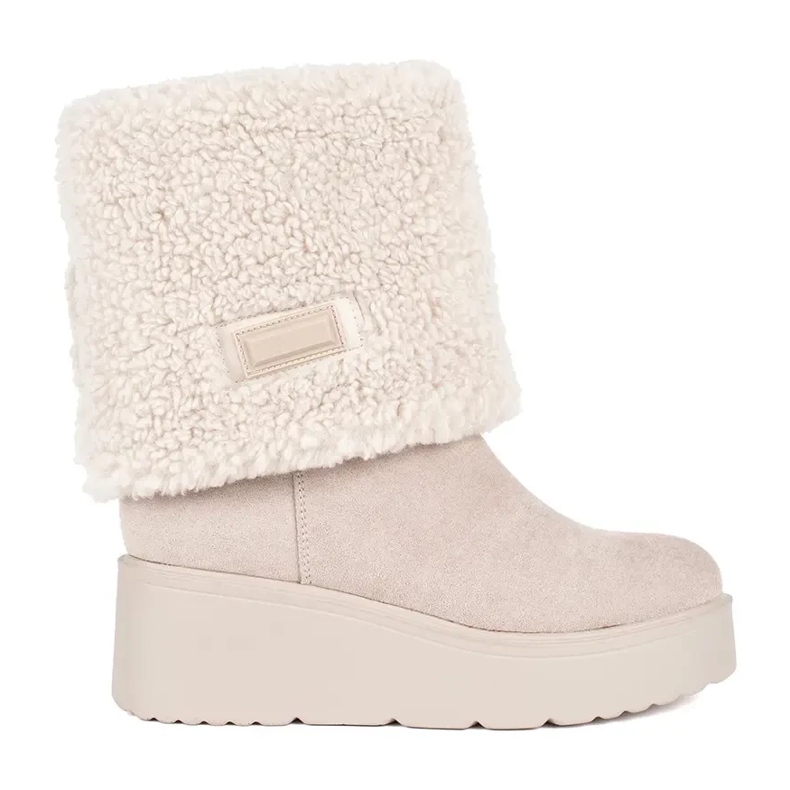 Seastar Bottines compensées isolées beiges pour femme