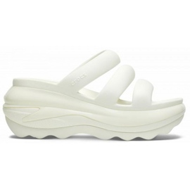Tongs Crocs Mega Crush Triple Strap 209842-0WV blanc