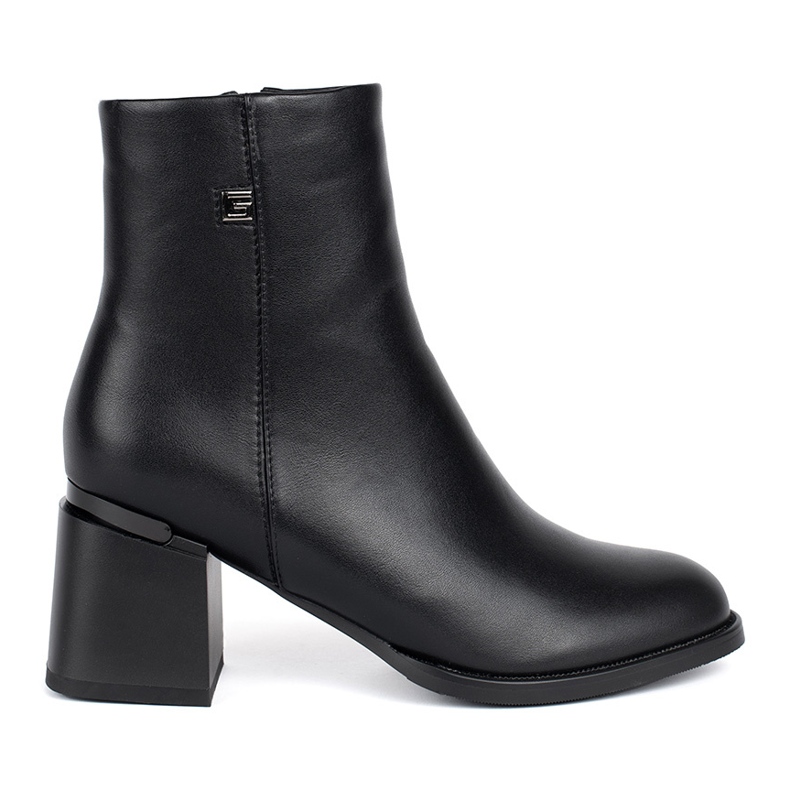 Goodin Bottines classiques noires pour femmes le noir