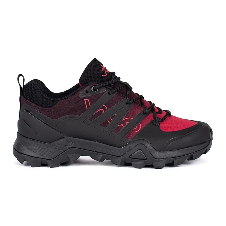 Chaussures de trekking femme VICO noires et rouges