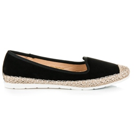 Vinceza Espadrilles en daim le noir