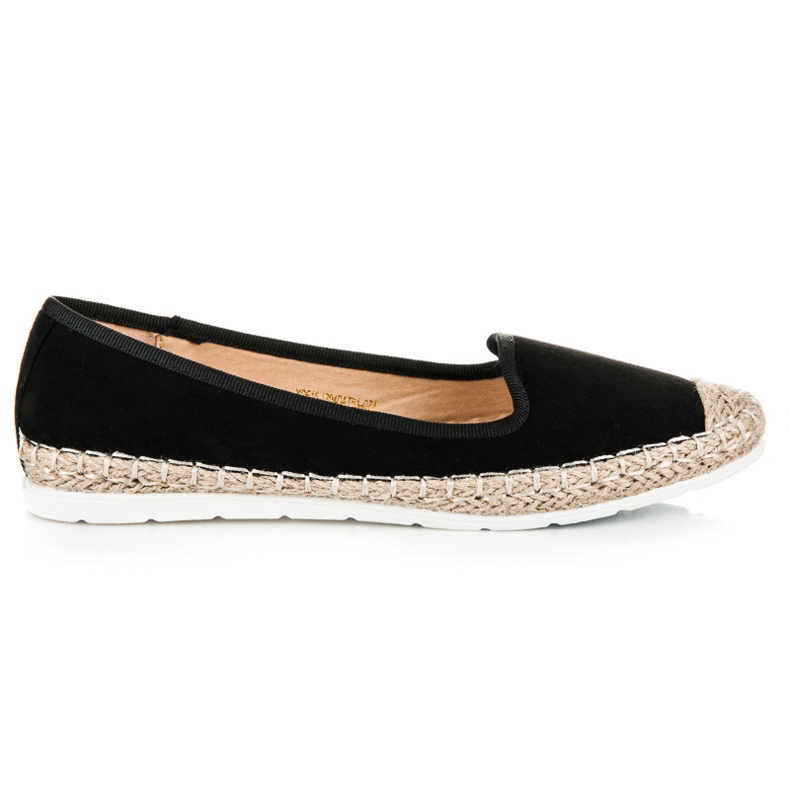Vinceza Espadrilles en daim le noir