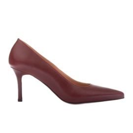Marco Shoes Onze talons hauts rouge