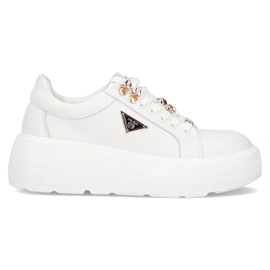 Filippo DP6382/24 Wh baskets en cuir, blanc blanche