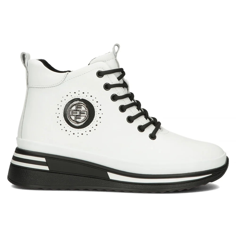 Filippo DBT4215/24 Wh bottes plateforme en cuir, blanc blanche