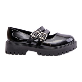 Chaussures pour femmes à brides Terione noires vernies le noir