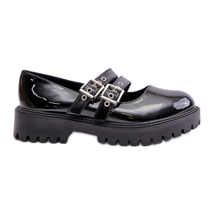 Chaussures pour femmes à brides Terione noires vernies le noir Chaussures pour femmes à brides Terione noires vernies le noir