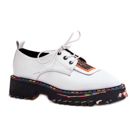 Chaussures à Lacets en Cuir Femme Artiker 55C0500 Blanc