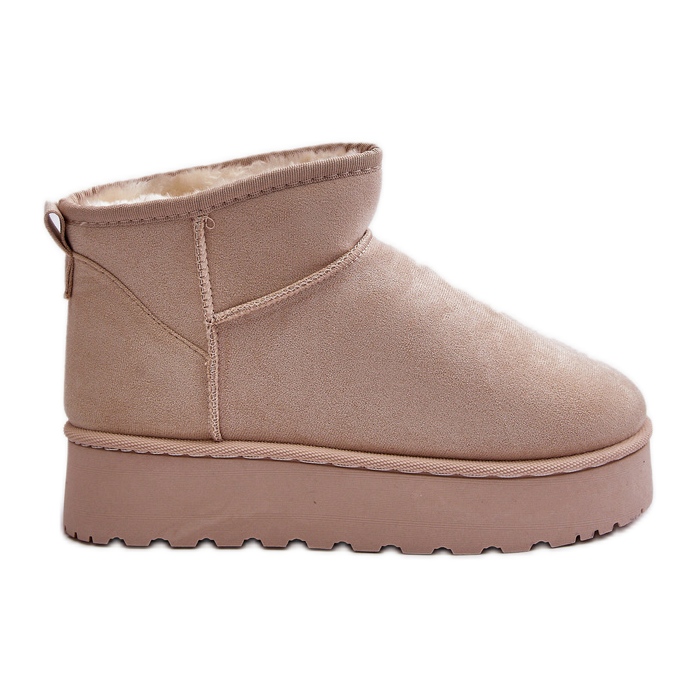 Bottes de neige à plateforme et doublure en fourrure pour femme, beige clair Xamella Bottes de neige à plateforme et doublure en fourrure pour femme, beige clair Xamella