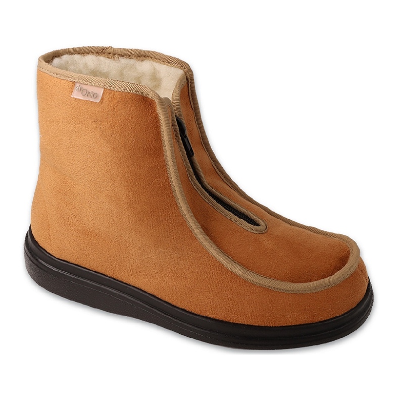 Befado Dr.Orto chaussons femme isolés en laine 996D014 camel beige
