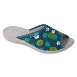 Befado chaussons femme avec motifs pu 255D003 vert