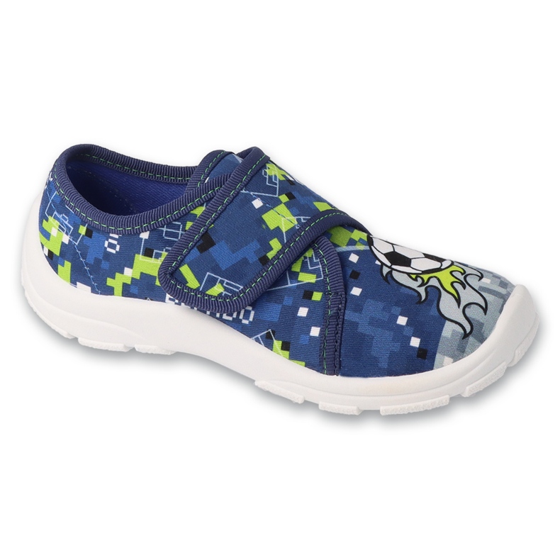 Befado chaussons enfant avec velcro, semelle respirante, 974Y573, bleu Befado chaussons enfant avec velcro, semelle respirante, 974Y573, bleu