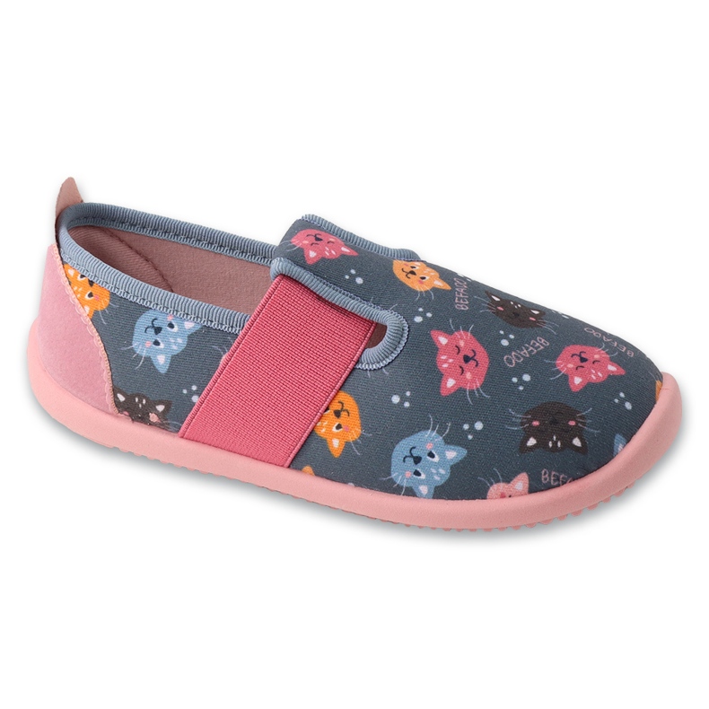 Chaussons enfants Befado, fond élastique, 901X020, gris