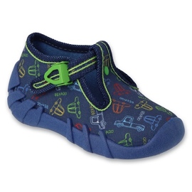 Befado chaussons enfant avec fermoir 110P487, bleu marine