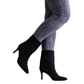 Bottines à talons hauts Bileis noires le noir