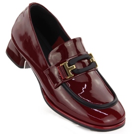 Lords shoes en cuir pour femme, bordeaux, Artiker 55C0103 rouge