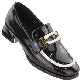 Lords shoes en cuir pour femmes, noir Artiker 55C0104