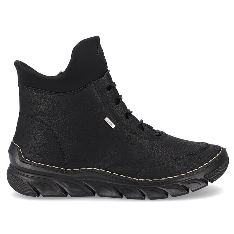 Bottes isolées noires pour femmes Rieker 55069-00 le noir