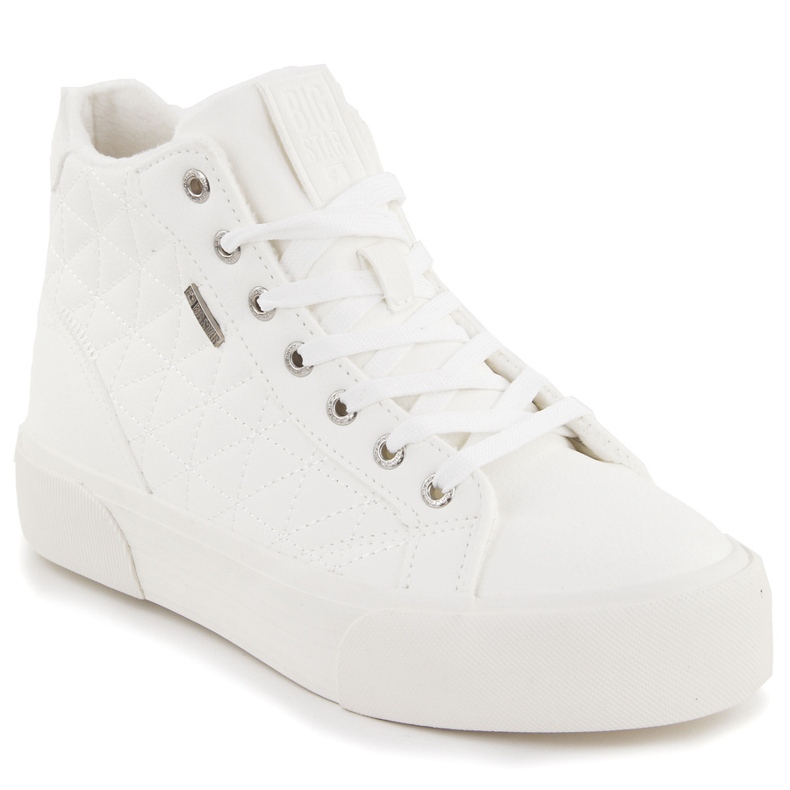 Baskets isolées matelassées blanches Big Star OO274A479