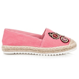 Jolyvia Espadrilles avec patchs rose Jolyvia Espadrilles avec patchs rose