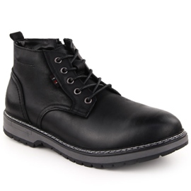 Bottes en cuir isolées pour hommes, noires, T.Sokolski Z24-433 le noir