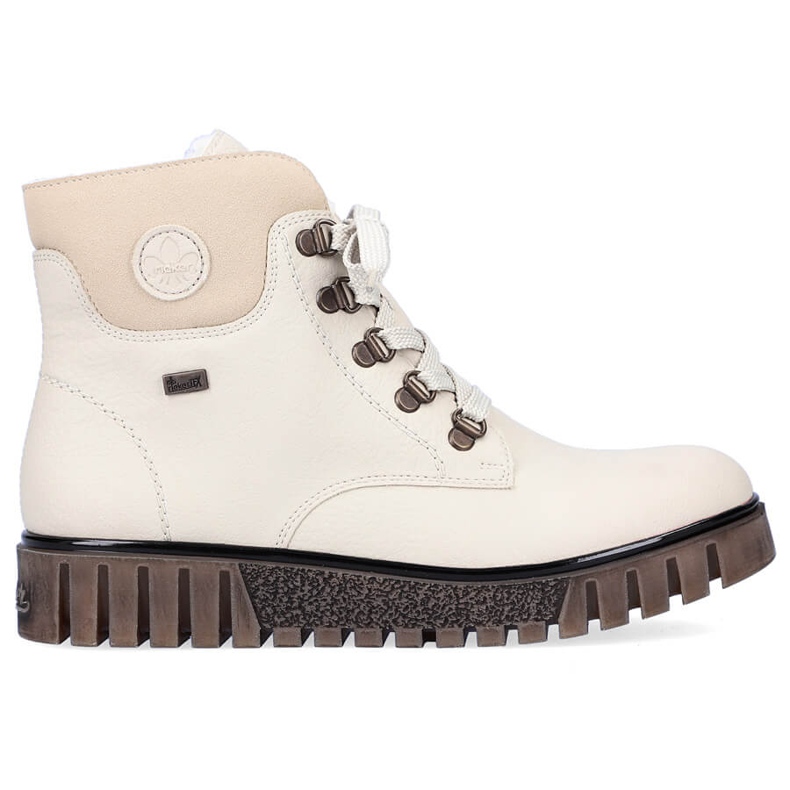 Bottines imperméables beiges pour femmes Rieker Y3433-60