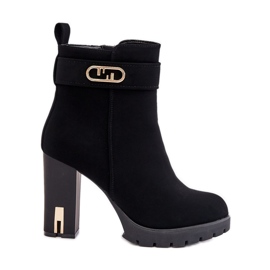 Bottines isolées pour femmes avec fermeture éclair, Noir Narielis le noir