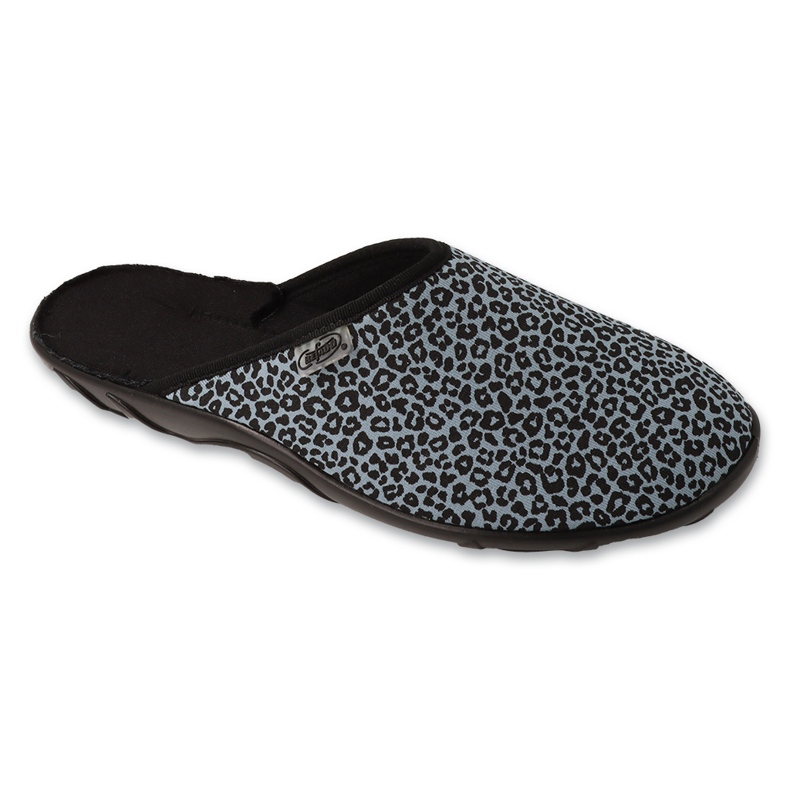 Befado chaussons femme avec imprimé animal 235D205 gris/noir