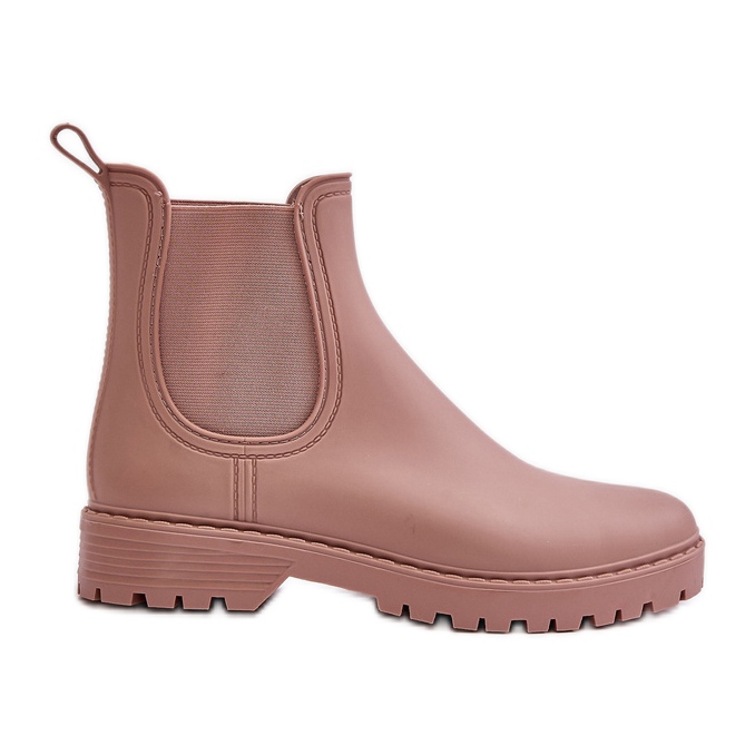 Bottines en caoutchouc femme avec empiècements élastiques, rose sale Ciariel Bottines en caoutchouc femme avec empiècements élastiques, rose sale Ciariel