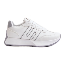 Baskets pour femmes, chaussures de sport sur la plateforme, Thari blanc et gris blanche Baskets pour femmes, chaussures de sport sur la plateforme, Thari blanc et gris blanche