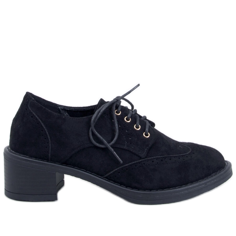 Vedra Mocassins à talons hauts noirs le noir