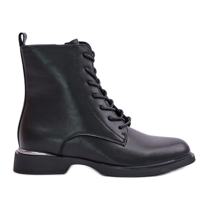 Bottes de travail isolées pour femmes en cuir naturel Vinceza 66691 noir le noir