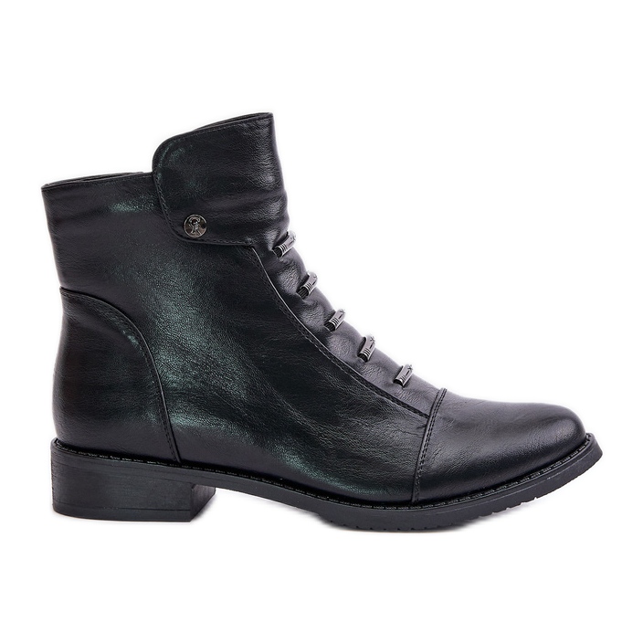 Bottines Plates Isolées Femme Noir Labise le noir