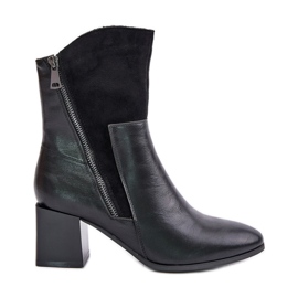 Bottes isolées à talons hauts pour femme, noir Relabina