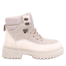 Mathen Bottines trappeur beiges