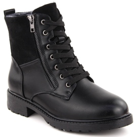Bottines trappeur isolées noires Unisoft pour femmes le noir