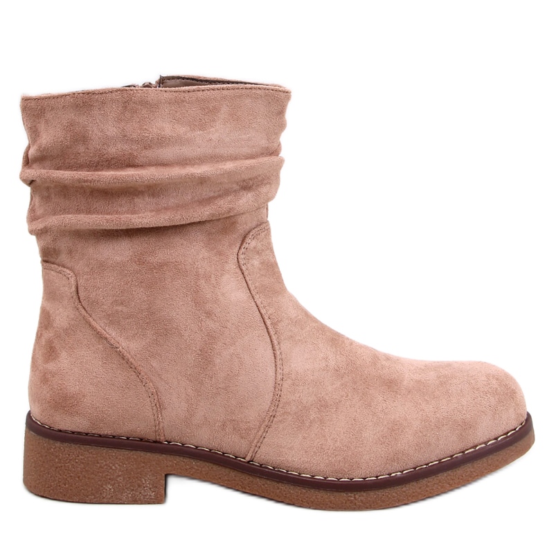 Bottines à volants Bracy Kaki beige