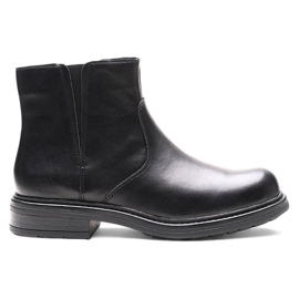 Bottines femme en cuir, isolées noir Sergio Leone BT345-S
