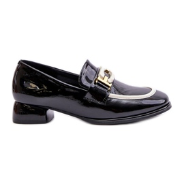 Chaussures vernies pour femmes sur bloc Artiker 55C0104 Noir le noir Chaussures vernies pour femmes sur bloc Artiker 55C0104 Noir le noir