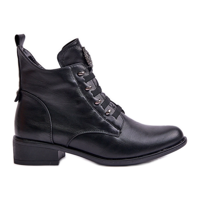 Jezzi Bottines basses isolées avec fermeture éclair avec décoration, noir Nevalia le noir Jezzi Bottines basses isolées avec fermeture éclair avec décoration, noir Nevalia le noir