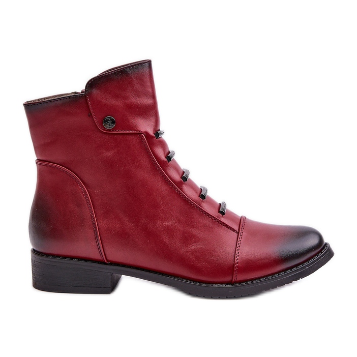Jezzi Bottines plates isolées pour femme, bordeaux Labise rouge Jezzi Bottines plates isolées pour femme, bordeaux Labise rouge