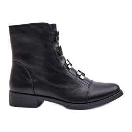 Jezzi Bottes isolées zippées pour femmes noires Evalith le noir