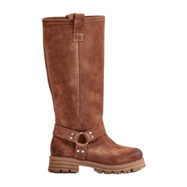Cuissardes Femme En Daim Lewski 3615 Marron brun